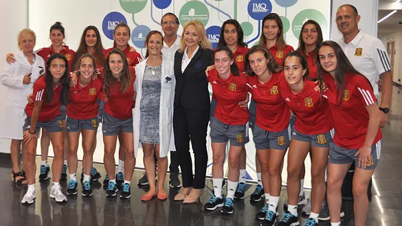 La Selección Sub-20 femenina pasa el reconocimiento médico en Pamplona