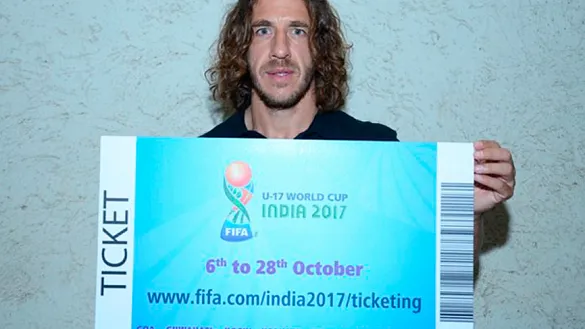 Carles Puyol abre la venta de entradas para el Mundial Sub-17 de la India