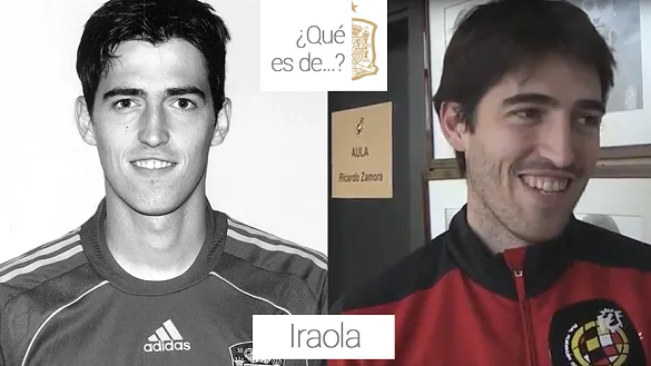 Iraola con la Selección española