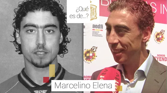 Marcelino Elena jugador de la Selección española