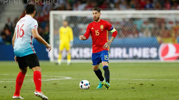 Sergio Ramos con la sefutbol