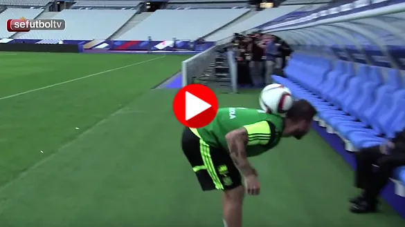 Sergio Ramos con la Selección española