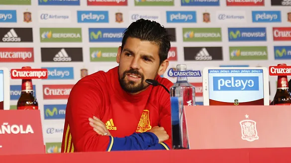 Nolito atendió a los medios en La Rochelle
