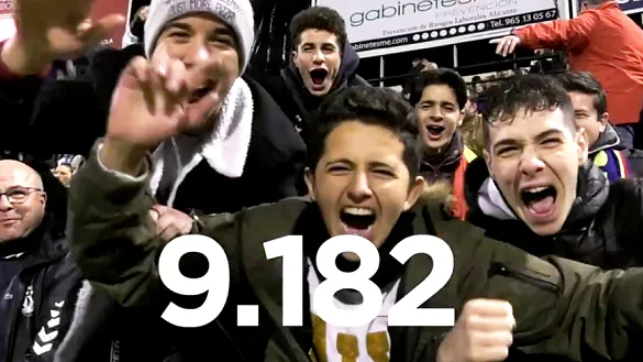 ¡9.182 espectadores, nuevo récord de espectadores!