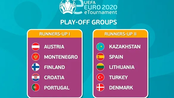 Grupo de España en la repesca para la eEURO 2020