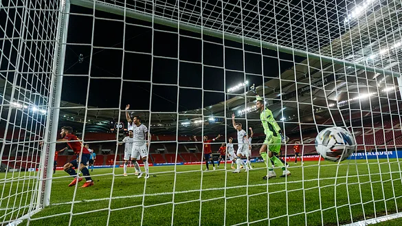 Momento del gol del empate marcado por José Luis Gayà ante Alemania