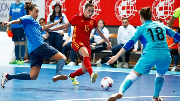 Momento del partido entre España y el All Star de la Liga jugado en Torrejón de Ardoz
