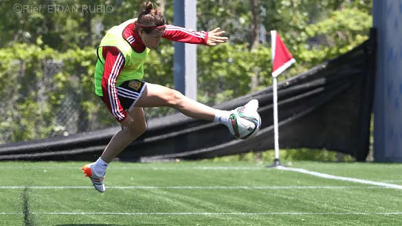 Ruth García, durante un entrenamiento del pasado Mundial