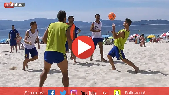 Así es el espectáculo de la Selección española de fútbol playa