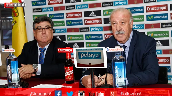Rueda de prensa de Vicente del Bosque en Logroño
