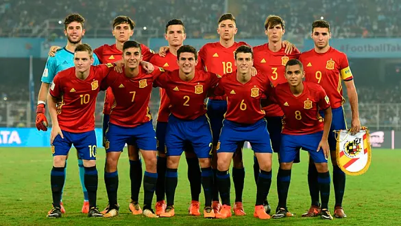 Once de la Selección española Sub-17 en la final de la Copa del Mundo frente a Inglaterra