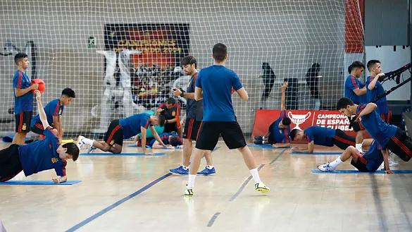 La Selección española Sub-19 de fútbol sala se ejercita en la Ciudad del Fútbol