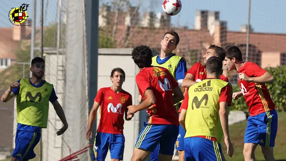 La Selección española Sub-21 entrena en la Ciudad del Fútbol