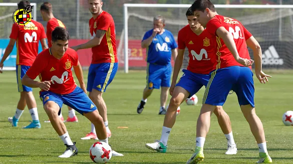 La Selección española Sub-21 se entrena en la Ciudad del Fútbol