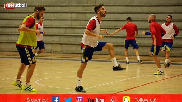 La Selección Española de Fútbol Sala se ejercita en las instalaciones de la Universidad Nacional de Colombia