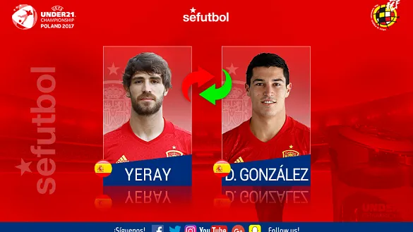 Diego González sustituye a Yeray en la lista para el Campeonato de Europa