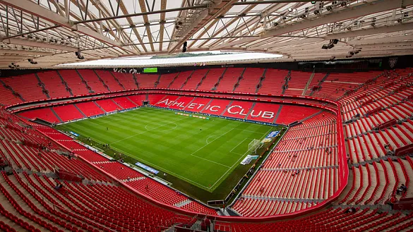 Vista panorámica del Estadio de San Mamés