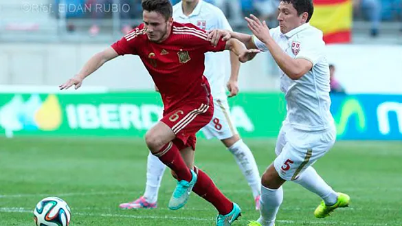 Saúl con la Selección española