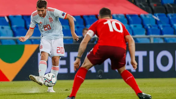 Sergi Roberto durante el encuentro entre Suiza y España jugado en Basilea