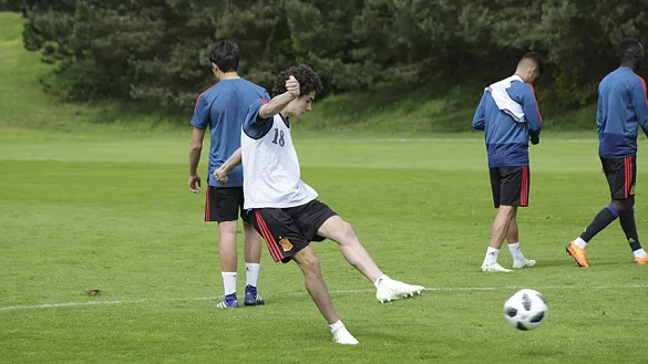 ¡No te pierdas los goles que ha marcado en el entrenamiento Sergio Camello!