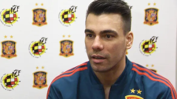 Sergio Lozano durante la entrevista con SEFUTBOL en Liubliana