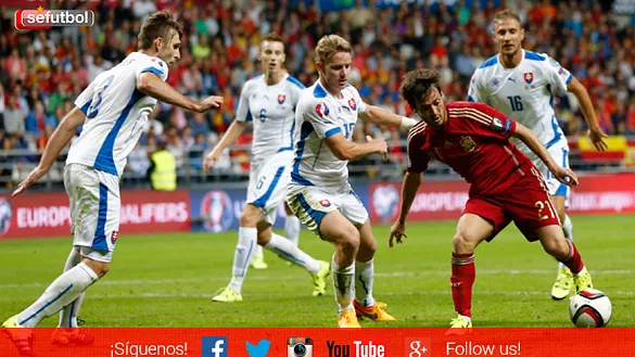 David Silva ante Eslovaquia