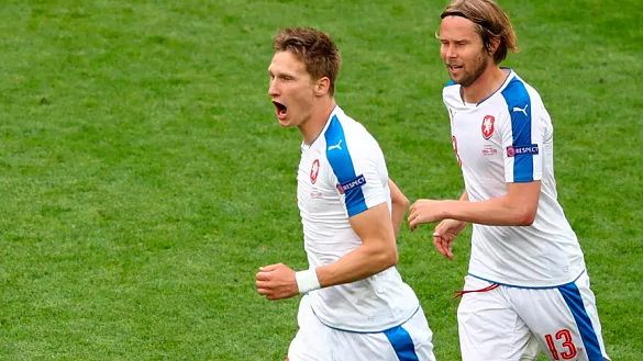 Skoda consiguió el primer gol para los checos