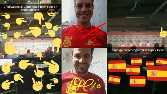 La Selección española en Snapchat