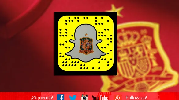Este es el snapcódigo con el que podrás seguir a la Selección en Snapchat