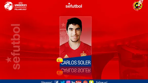 Carlos Soler, novedad en la lista de la Selección española Sub-21  
