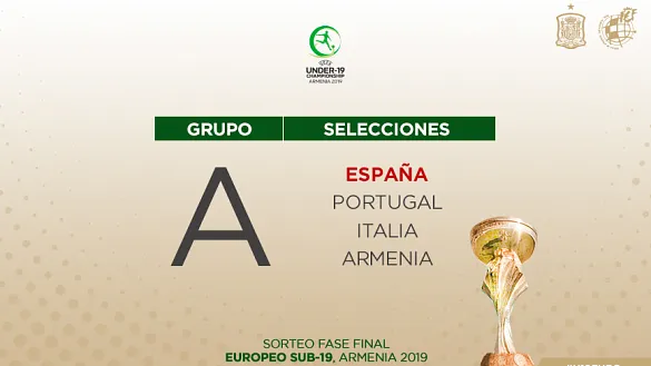 Armenia, Portugal e Italia, rivales de la Sub-19 en el Europeo