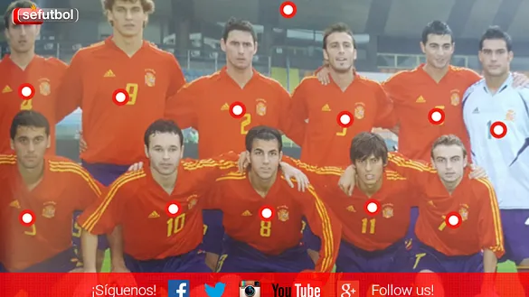 Varios jugadores que aparecen en la imagen han sido Campeones de Europa y del Mundo