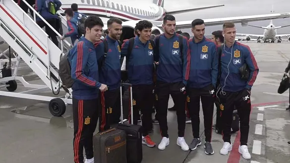 ¡La Selección española Sub-21 ya está en Albania!