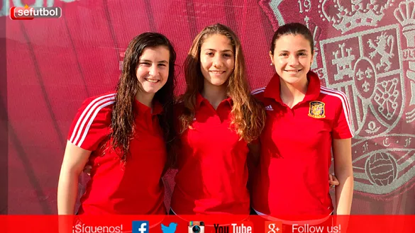 Berta, Laia y Leyre, internacionales Sub-17