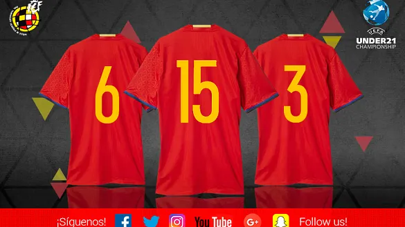 Conoce los dorsales que lucirán nuestros internacionales en el Europeo