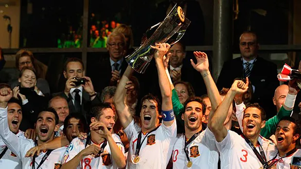 Recuerda la celebración de una Sub-21 campeona continental