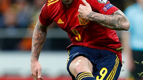 Tatuaje de un delantero de la Selección española