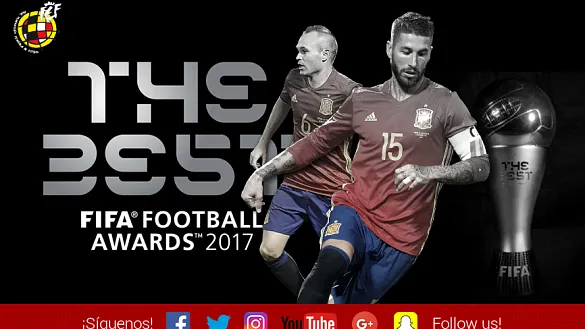 Sergio Ramos y Andrés Iniesta, en el once del año de la FIFA FIFPro 