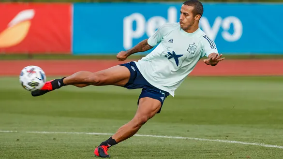 Thiago en uno de sus controles