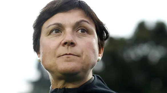 Toña Is en un momento de partido