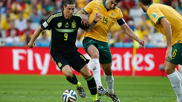 Fernando Torres durante su último partido hasta la fecha con la Selección Española 