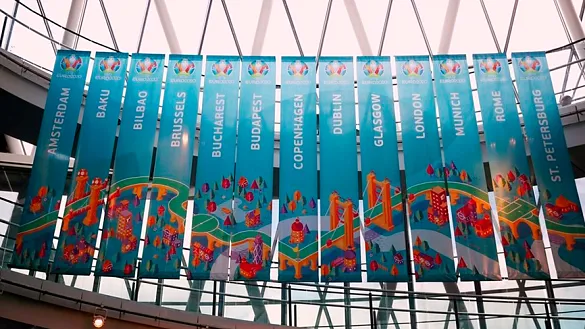 La UEFA está revelando los logos de las sedes de la Eurocopa de 2020