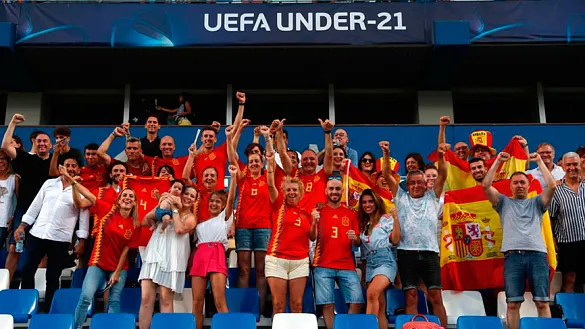 Afición española en Reggio Emilia