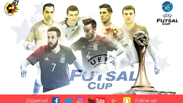 Los internacionales españoles del Inter Movistar, campeones de Europa