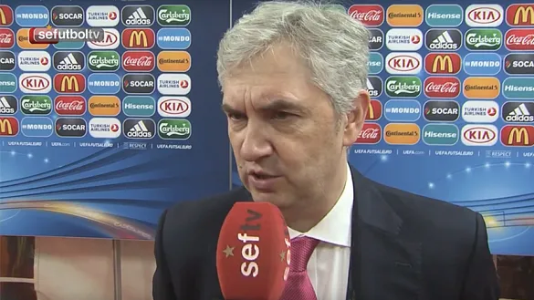 Zona mixta de la semifinal ante Kazajistán