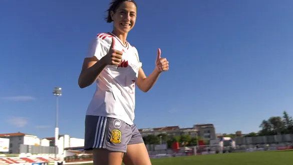 Vicky Losada recrea su histórico gol mundialista