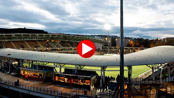 El estadio del club HJK de Helsinki donde jugará la Selección Española Absoluta Femenina