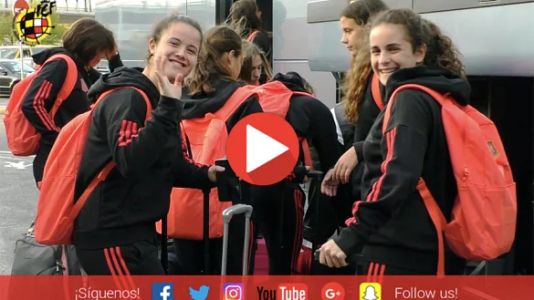 VÍDEO | La Sub-17 femenina llega a su cuartel general en Pilsen