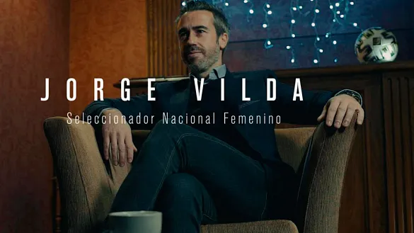 Jorge Vilda durante su última entrevista del año 