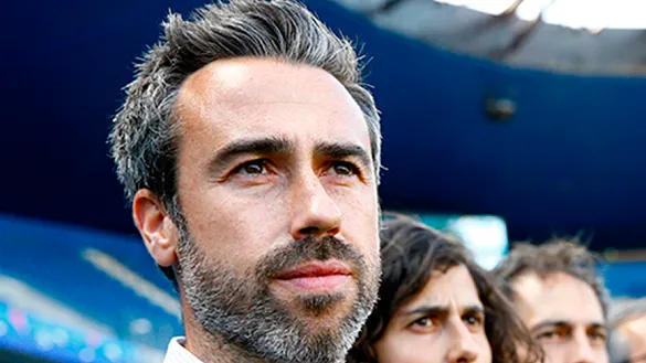 El seleccionador femenino, Jorge Vilda, antes de un encuentro con España
